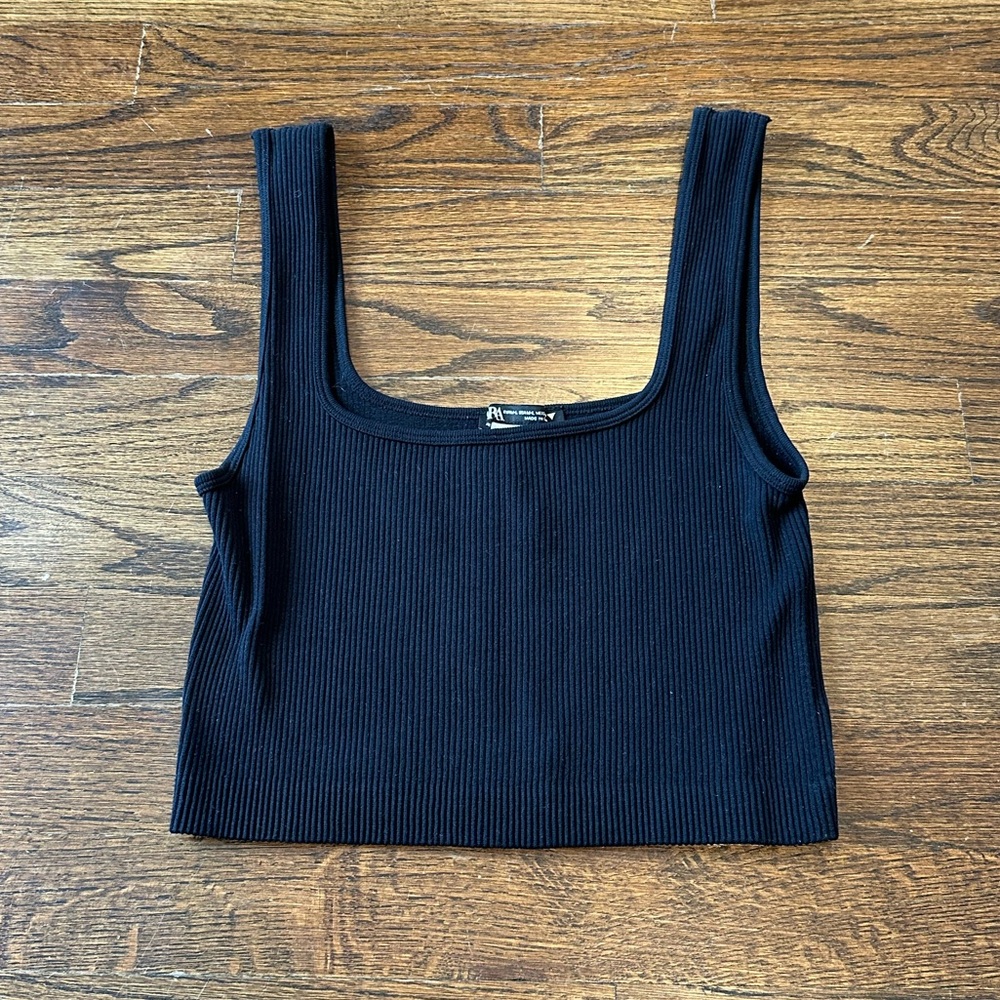 Zara Ribbed Crop Tank Top